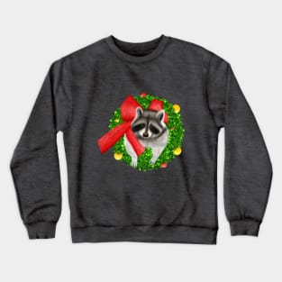 Xmas Raccoon Crewneck Sweatshirt